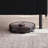 Genuine Leather Square Arm Sofa, Black-1089187087