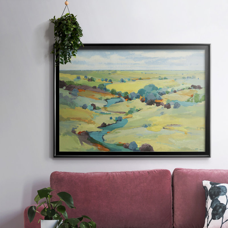 " Idyll Sweep ", Black, 26" H x 38" W x 1.5" D