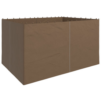 17 Stories Dark Brown Polyester Side Wall for Gazebo