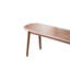 Banc en bois de chêne naturel pour la salle à manger et les espaces de vie, alliant élégance et durabilité.