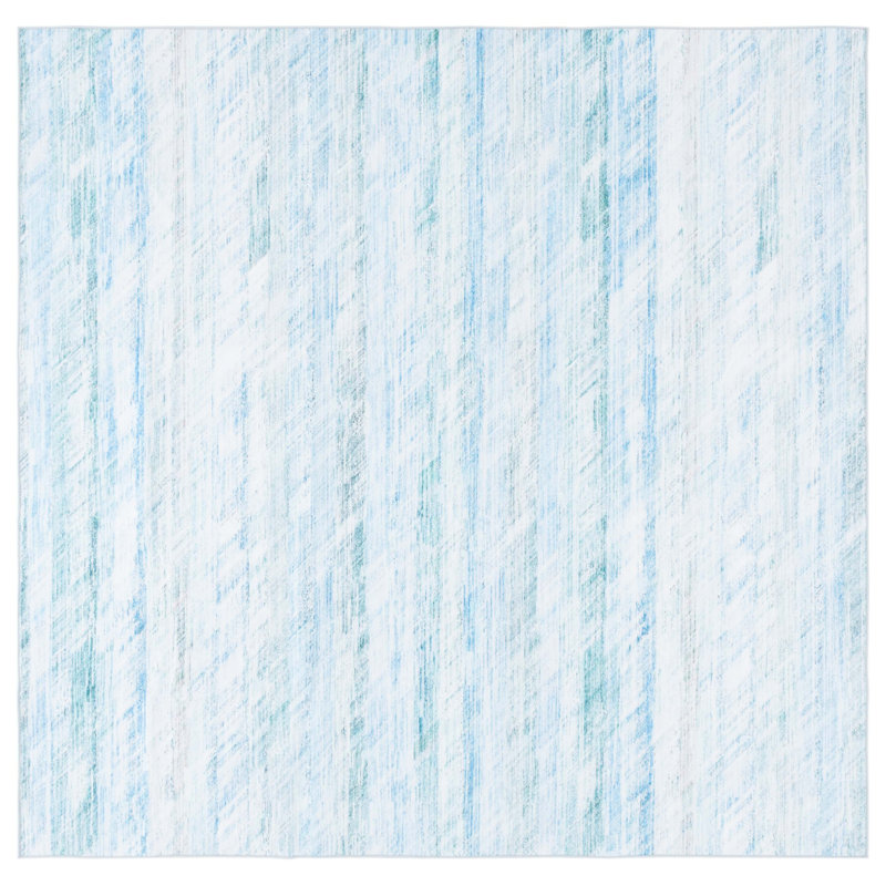 Athiran Performance Machine Washable Abstract Rug, Square 6'