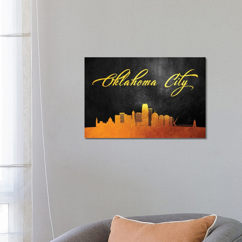 Oklahoma City Skyline by Adrian Baldovino - Wrapped Canvas Print, 66.04 cm H x 45.72 cm W x 3.175 cm D