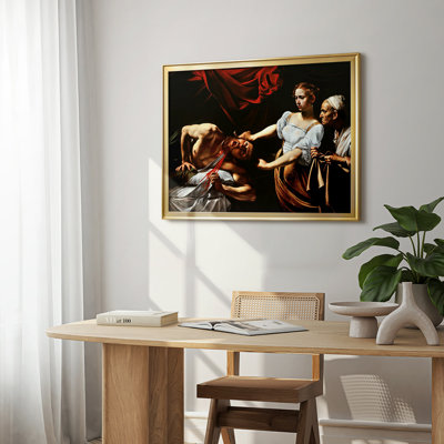 Judith Beheading Holofernes-Caravaggio-Framed Gallery Wrapped Canvas-c. 1599–1602