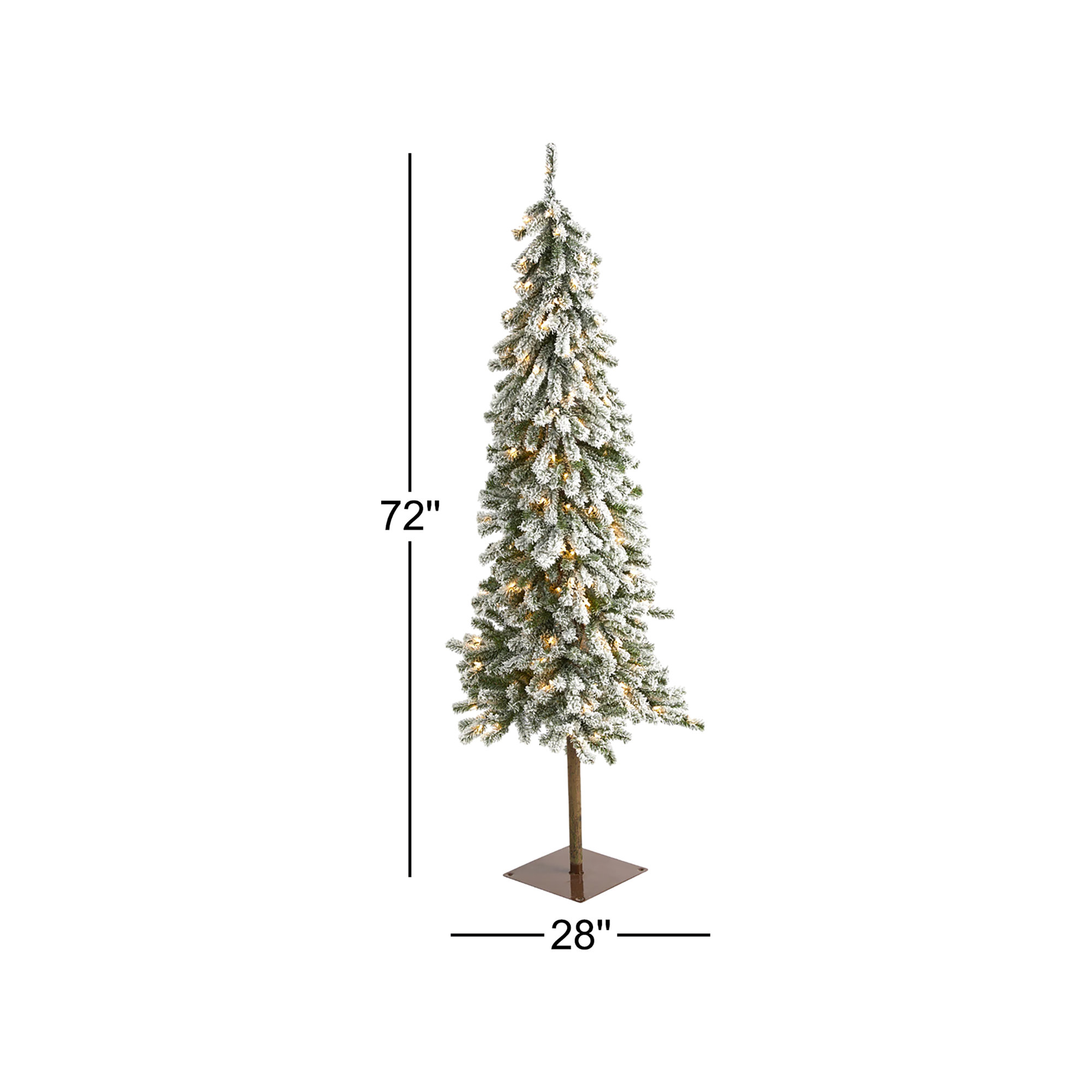 1' Green Most Realistic Artificial Cedar Christmas Tree, 6' H