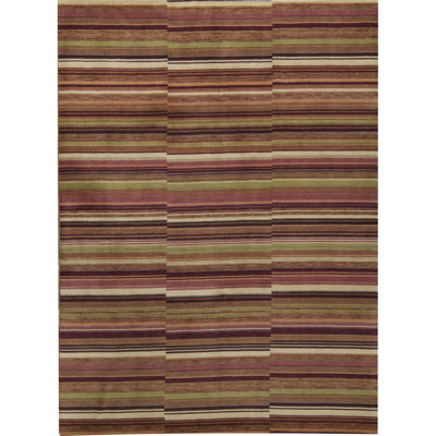 Gabbeh Wool Striped Area Rug