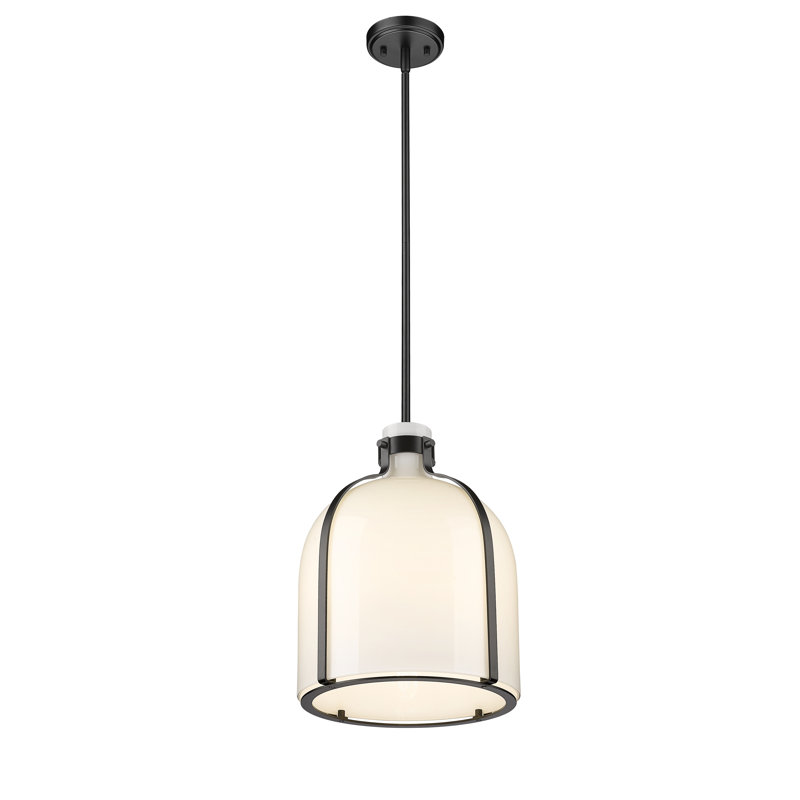 Walpole 1 - Light Candle Style Pendant, Matte Black, 16.5" H x 12.25" W x 12.25" D