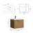 Maxbano Floating 24" Bathroom Vanity With Single White Sink