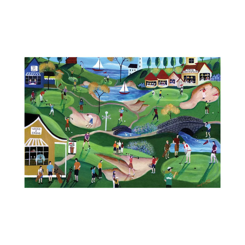 Fairway Golf Resort by Cheryl Bartley - Painting on Canvas, Wrapped Canvas, 66.04cm H x 101.6cm W x 3.81cm D
