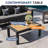 7-pcs Outdoor Patio Furniture Sofa Set – 9-person Modern Sectional With Removable Cushion-58476604
