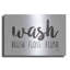 'Wash - Brush - Floss - Flush Sign' by Marla Rae, Metal Wall Art, 24"x16"-1009957127