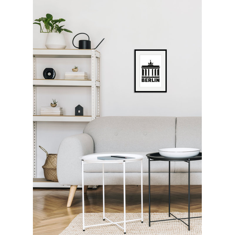 Berlin - Single Picture Frame Print, 50 cm H x 60 cm W