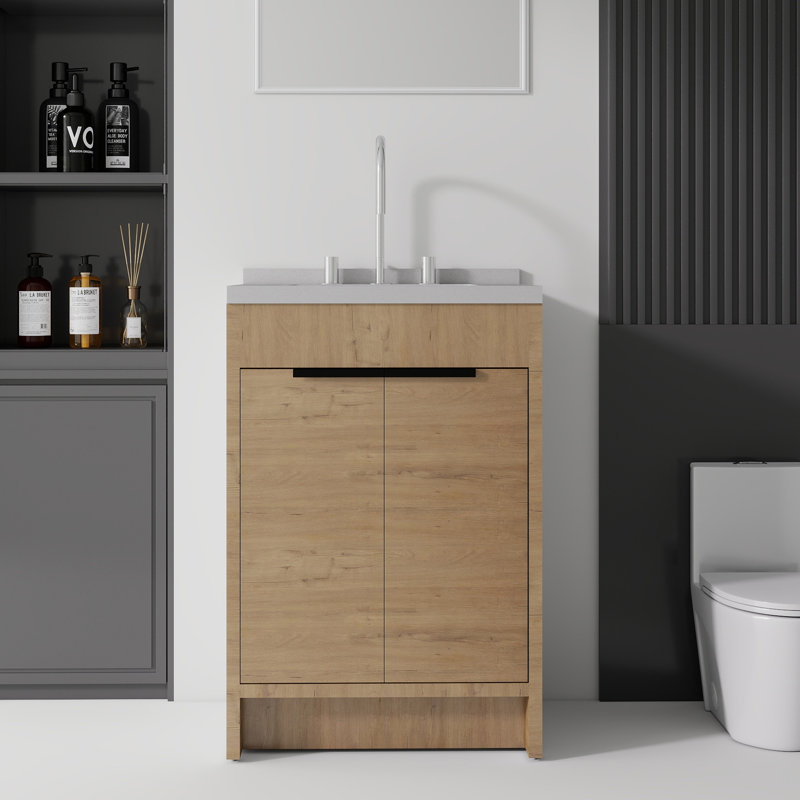 Meuble-lavabo autoportant avec lavabo