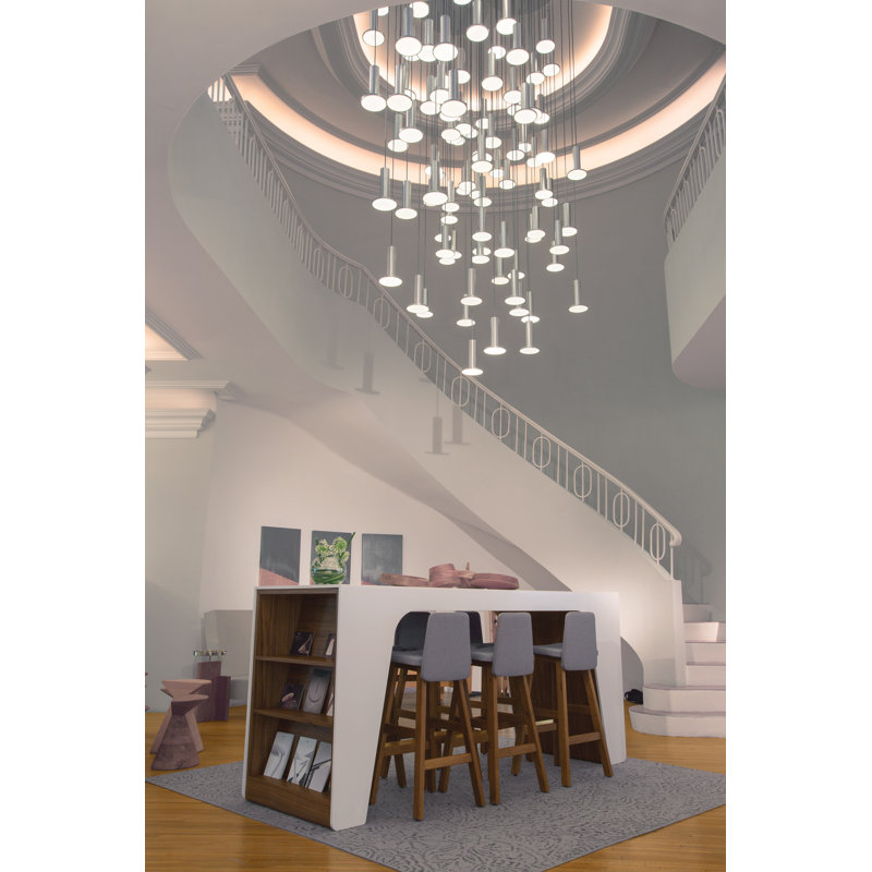 Cielo Hight Bright 13 Pendant Chandelier, White
