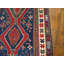 1890s Blue Medallion Antique Caucasian Kazak Rug 4'0" x7'7" Knotted Wool Carpet