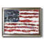 «Patriotic Collage Flag II», reproduction d'art sur toile-2074436297