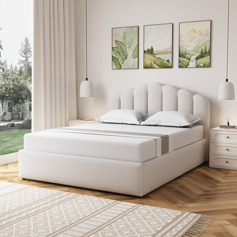 Upholstered Ottoman Storage Bed, King (5')