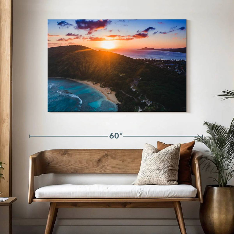 Coucher de soleil Gillard Hanauma Bay, H 32 po x l 48 po