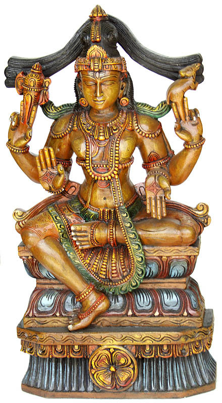 Lord Shiva assis à Lalitasana