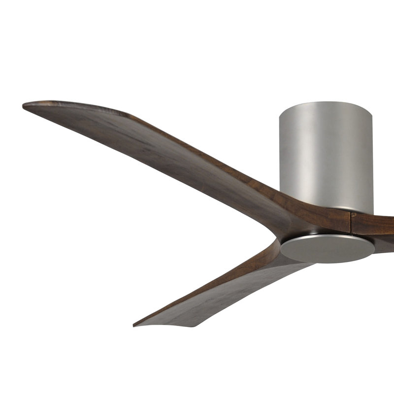 Irene LED Ceiling Fan, Brushed Nickel, Walnut, 60"
