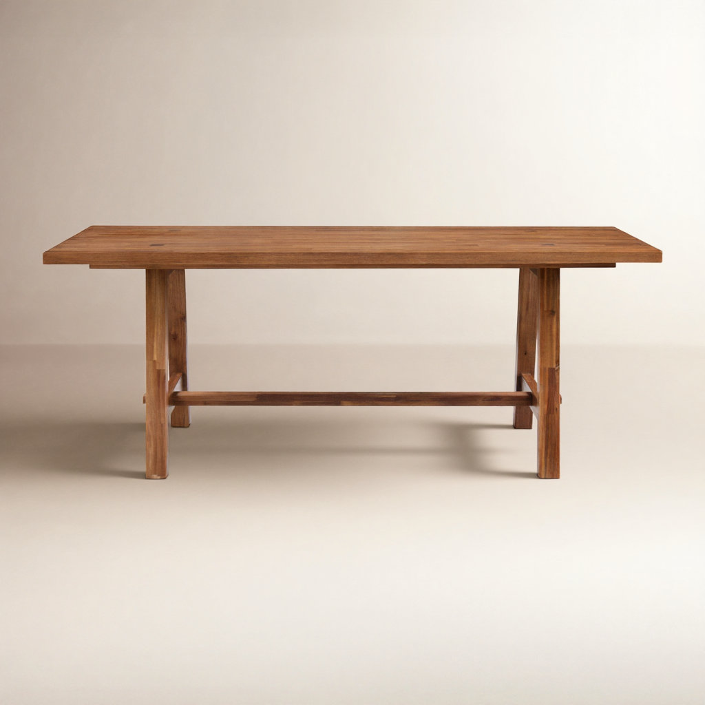 Alexa 79'' Dining Table, Brushed Brown