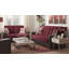 Causeuse convertible avec rangement en microfibre de polyuréthane bourgogne / noir Primenest Collection Zenaero-1249048346