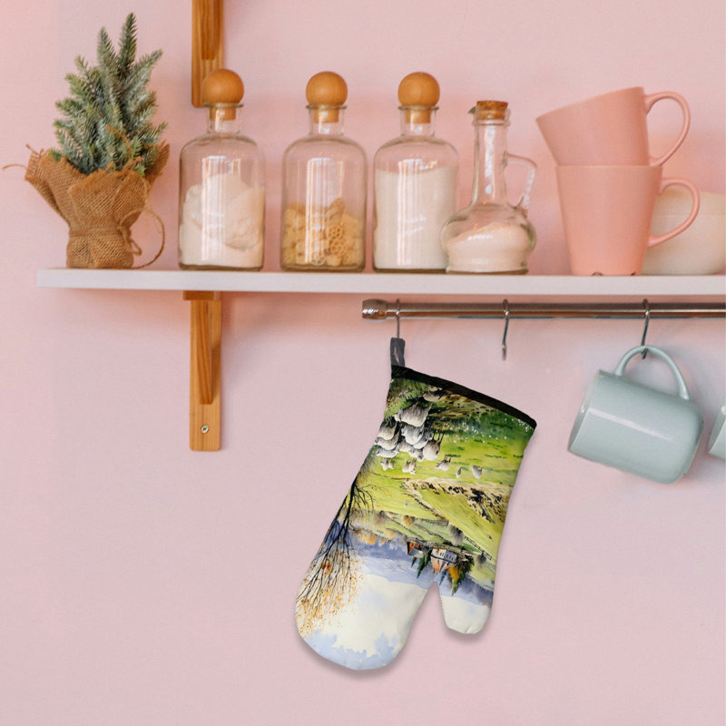 Spring in Bloom Oven Mitt Cotton Twill