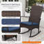 Chaise berçante d'extérieur 3 pièces avec table basse et coussins-1861345590-1860843518