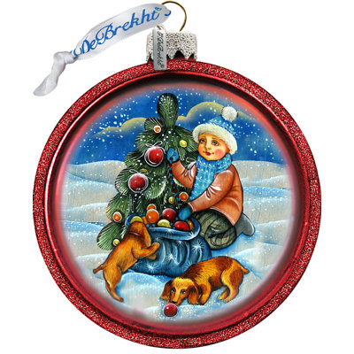 Ornement en verre Holiday
