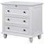 Table de chevet avec 3 tiroirs et pieds robustes-375096801