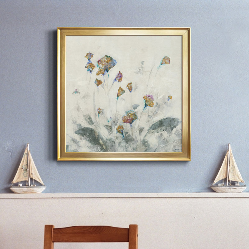 Bloom I - Cadre photo, reproduction d'art sur toile, H 17,5 po x l 17,5 po x P 1,5 po, Cadre noir