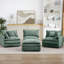 Modular Sectional Sofa With Movable Ottoman, DIY Configurable L-Shaped Couch For Living Room, Cloud-Like Comfort And Chenille Upholstery.-804629081-804629062