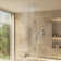 16" Flush Mounted 4-Function Thermostatic Luxury Complete Shower System with LED and Bluetooth Music