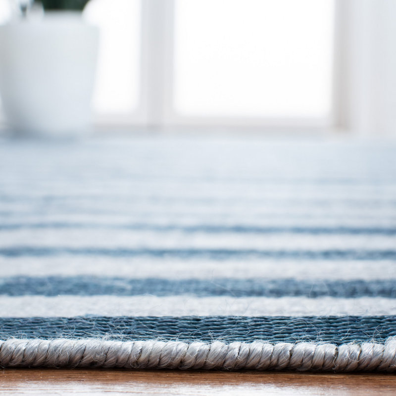 Ralph Lauren Cameron Stripe Viscose Striped Rug, Rectangle 9' x 12'