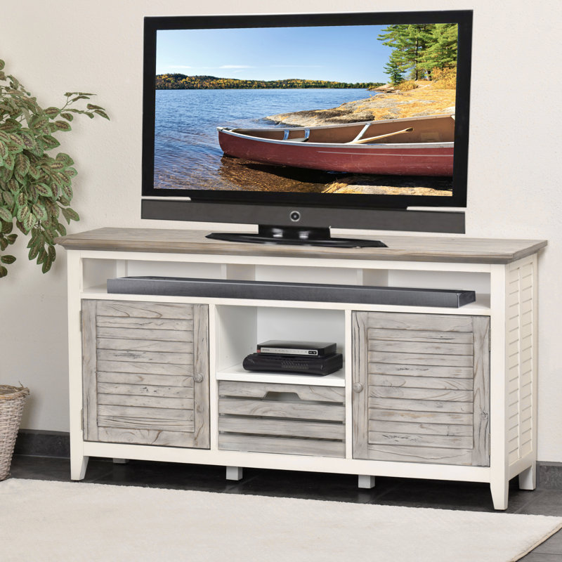 Islamorada - Entertainment Center - Dapple Grey and Blanc Finish
