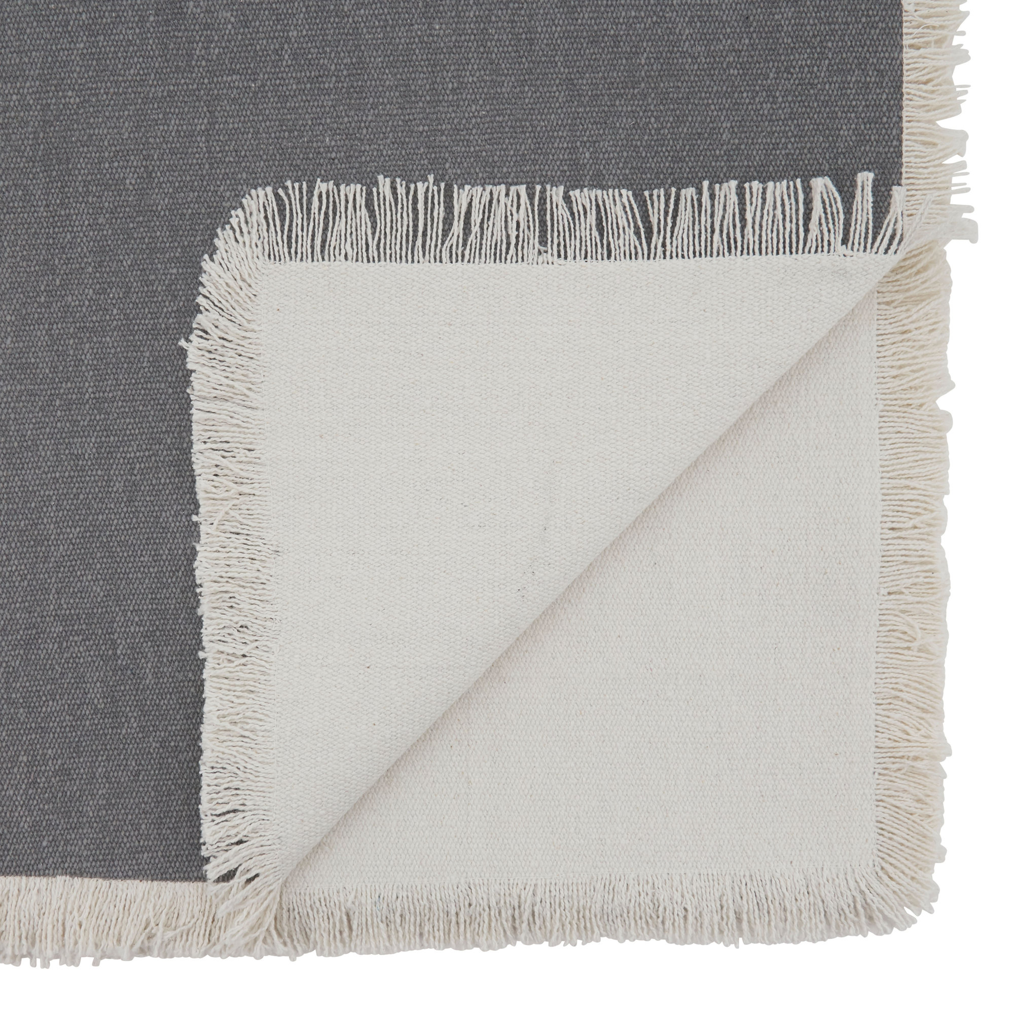 Flamenco No Pattern Table Runnner, Gray
