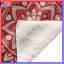 Couvertures complexes d'art rouge mandala-123335455