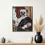 «Captain's Guard Pug», art mural sur toile