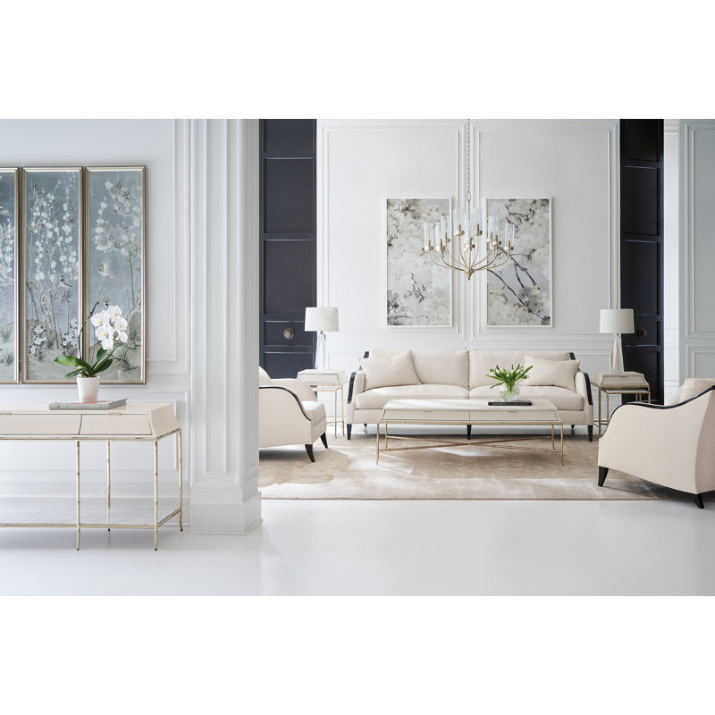 Beige Birch Wood Accent Chair with Chocolate Truffle Finish