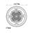 White And Gold Round Clover Ceiling Medallion