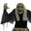 HOMCOM 160cm 63" Witch Outdoor Halloween Decoration with Sound Activated