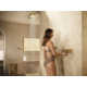 Statement 14" Single-Function Wall or Ceiling-Mount Round Rainhead, Oblong Rain Showerhead 2.5 GPM