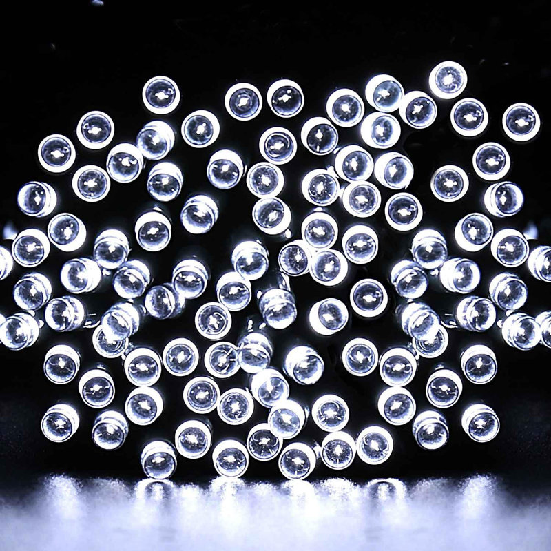 LED Indoor / Outdoor String Lights, 3cm H x 5cm L x 4cm D, White