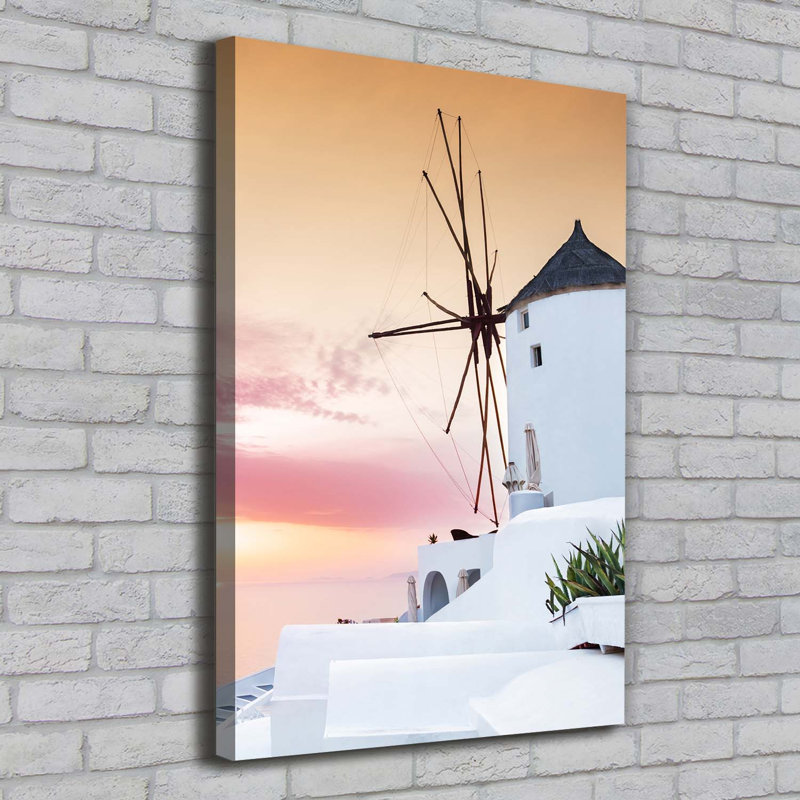Santorini Greece - Wrapped Canvas Print