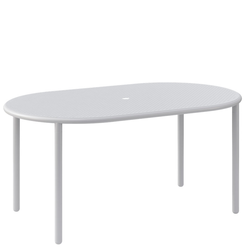 Table de salle à manger Juna, circuit, Blanc