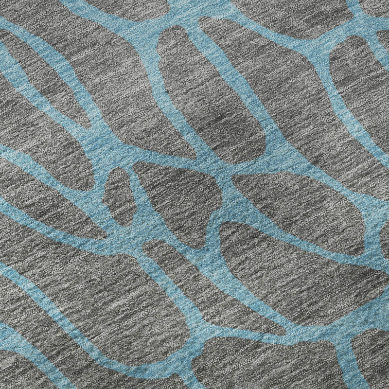 Premium Machine Washable Mayfield AMF1023 Geometric Rug, Runner 2'3" x 7'6"