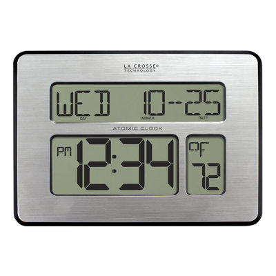 Symple Stuff Weatherspoon Atomic Digital Calendar Clock & Reviews | Wayfair