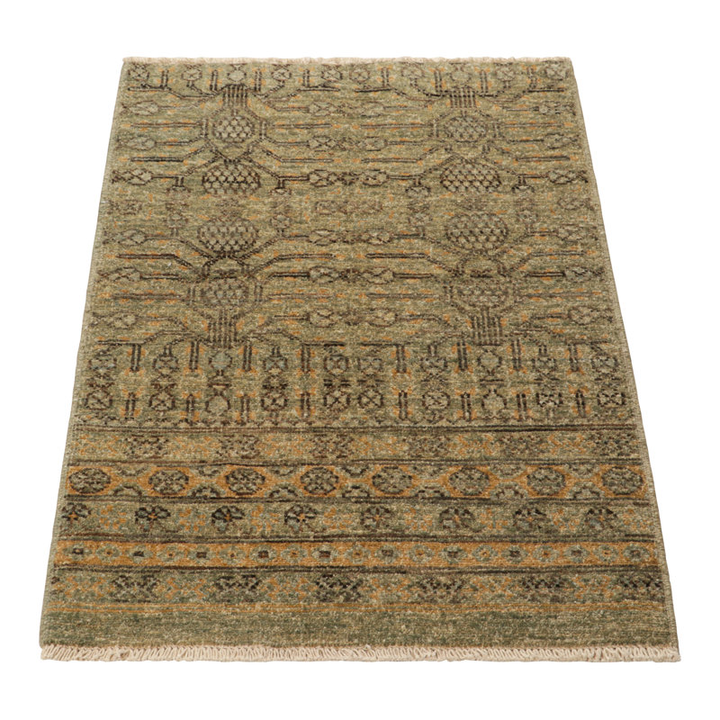 Hand Knotted Wool Area Rug
