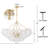 Gold Chandeliers With Ribbed Globe Glass-1257371917-1257371916