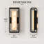 18.5" Modern Spanish Alabaster Integrated LED Outdoor Wall Sconce