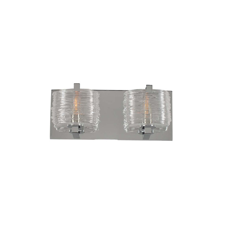 South Bay 2 LT Polished Chrome Bath Wall Sconce Kalco